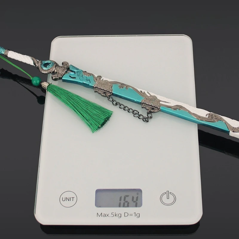 30 سنتيمتر/11.81in مقياس تحلق موجة السيف ستة عشر صوتًا من يان يون الطرفية السيوف القديمة نماذج الأسلحة تحصيل حلية #6