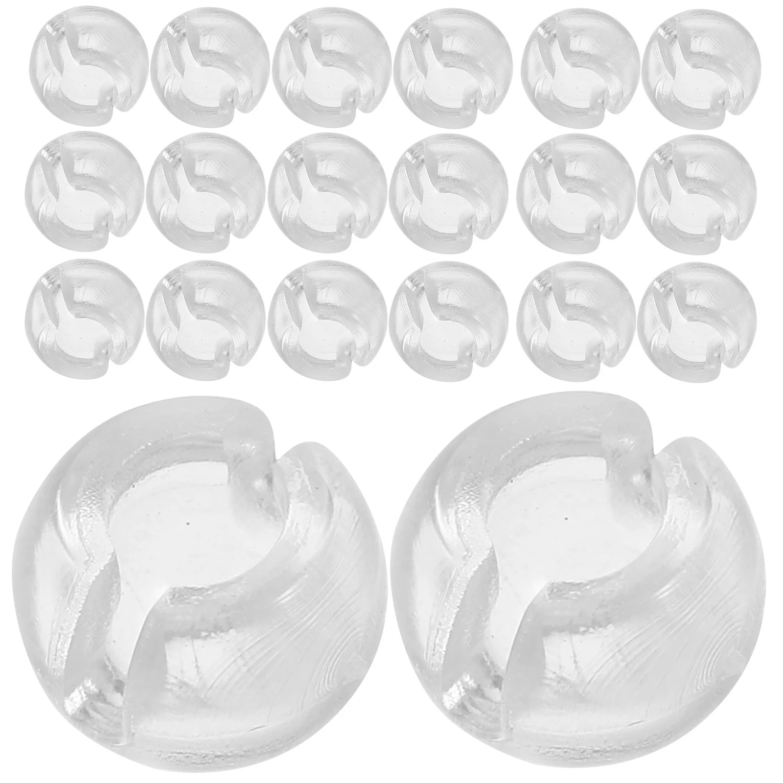 

50Pcs Clear Bead Chain Stopper Transparent Buckle for Vertical Blinds Roller Shades Curtain Accessories Clear Beads Chain Stops