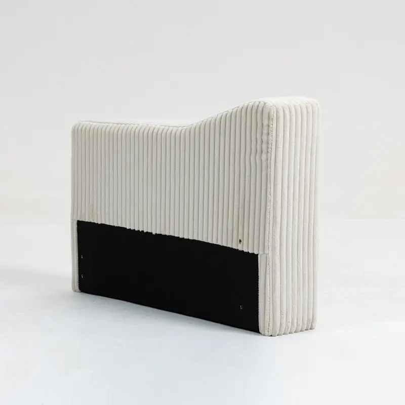 Modulo schienale con bracciolo singolo per divano componibile modulare, colore beige