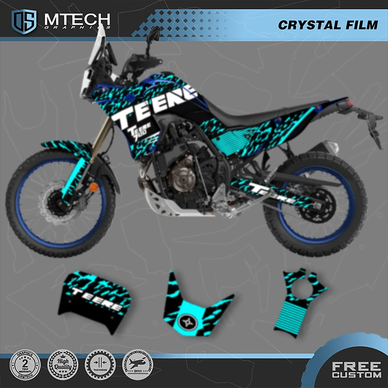 

DSMTECH Custom Motorcycle Graphics Enduro Decals Stickers Kits For YAMAHA TENERE T700 2018 2019 2020 2021 2022 2023 002