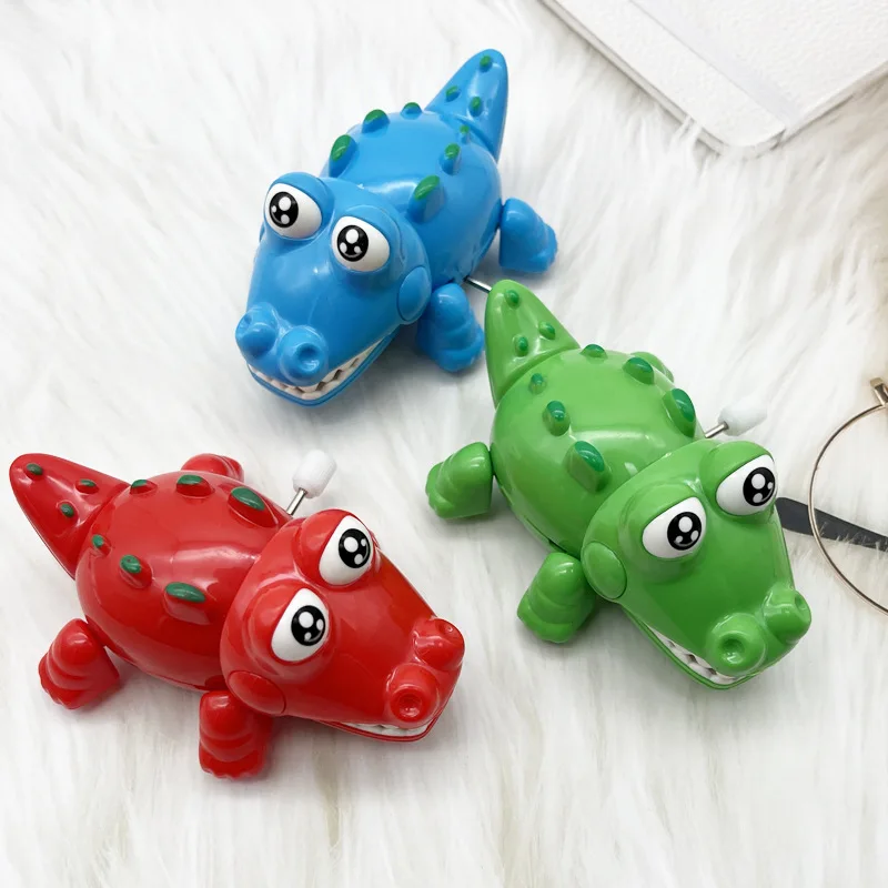 창의적인 귀여운 시계 태엽 악어 작은 장난감, 노벨티 재미있는 만화 태엽 동물 장난감, 어린이 즐거운 휴일 생일 선물, 1 개