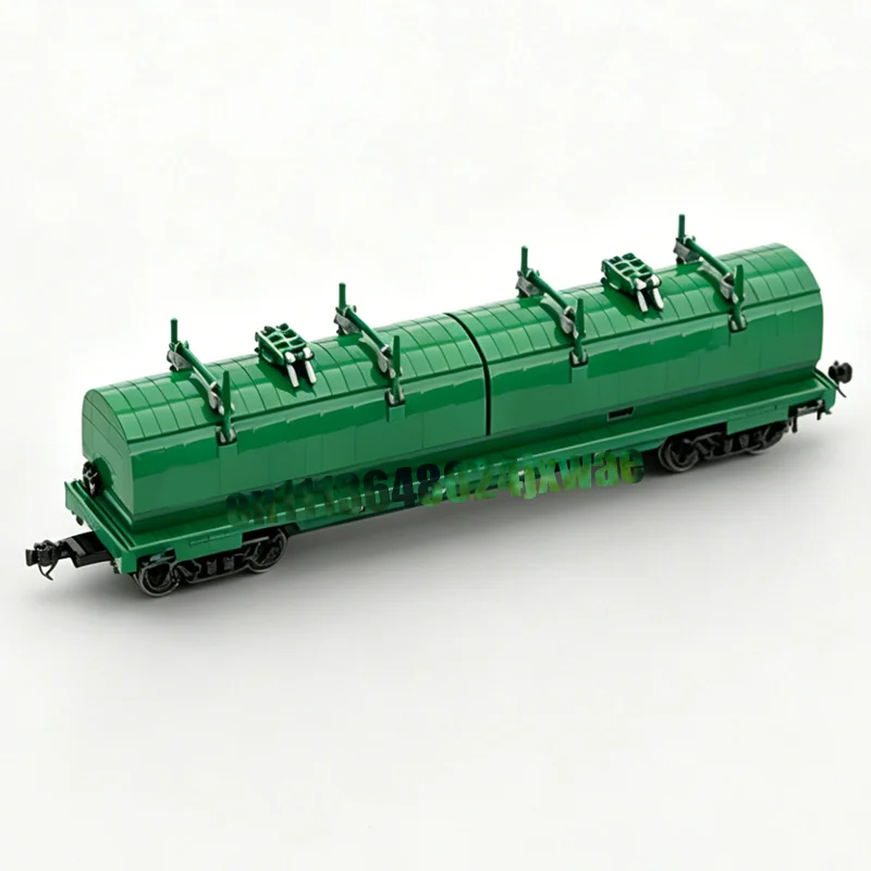 1004 PCS Round Hood Coil Cars Jumbo Pack Train MOC Building Blocks Custom Assembly DIY Creative Model Puzzle Toy Popular Gifts