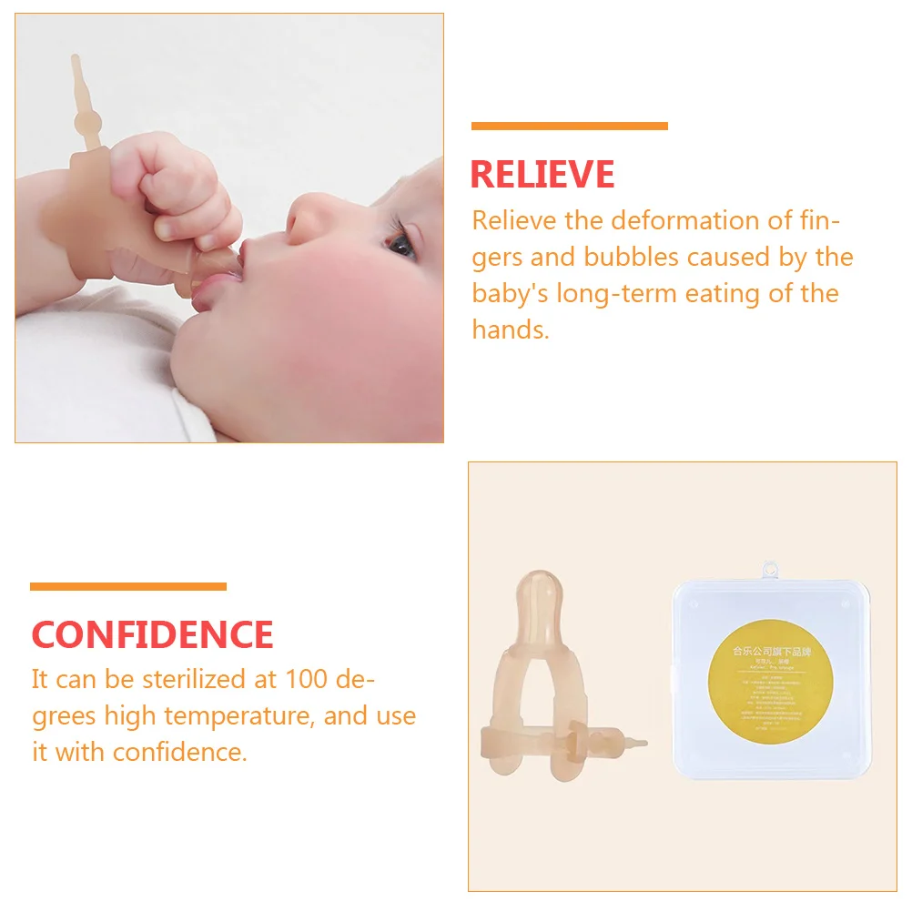 

Силиконовая защита для детских пальцев, анти-укус, прорезыватель H, браслет для большого пальца, перчатки для большого пальца, уход за ребенком, помощь для ухода за больными