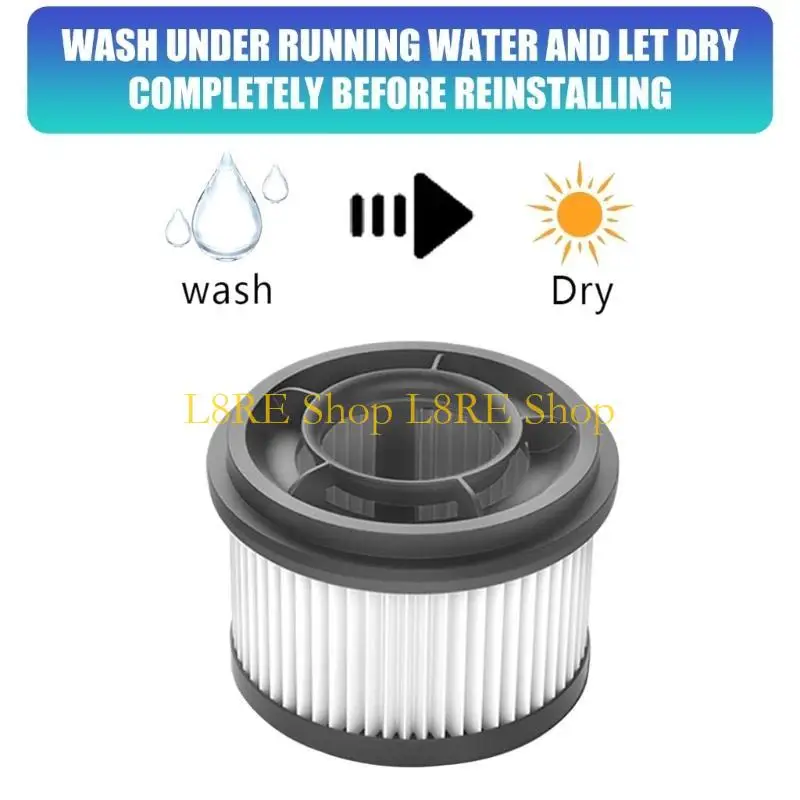L8RE Vacuum Filter Replacement Three wheeled Upgraded Dirt Removal and Efficiency