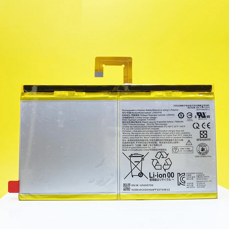 New Battery For Lenovo Tab M10 Plus 3rd Gen 10.6 inch TB125FU TB128FU TB128XU With Tracking Number