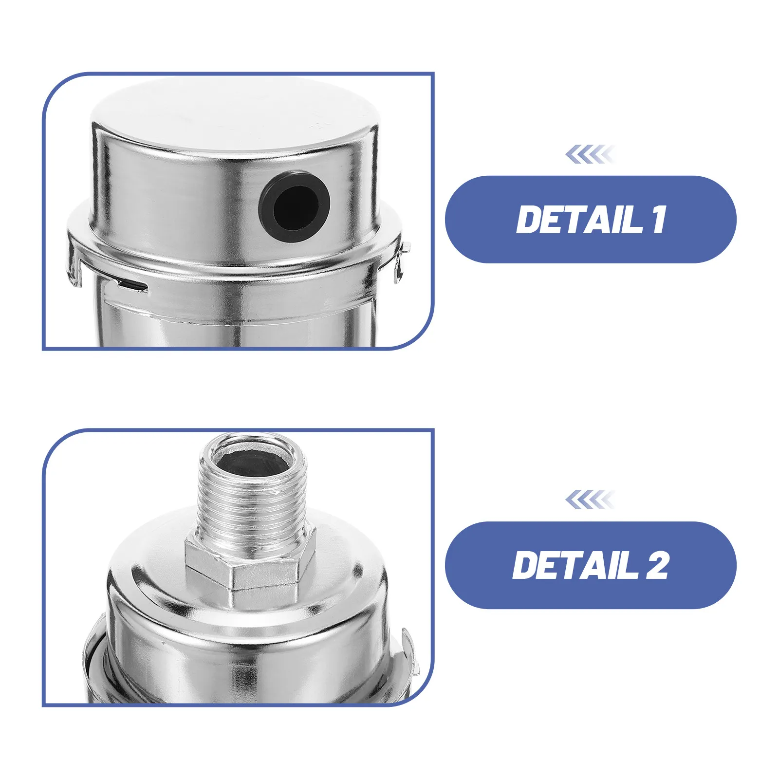 Compact Air Compressor for Reduced Exhaust Noise Efficient Sound Absorption Muffler for Small to Medium Compressors