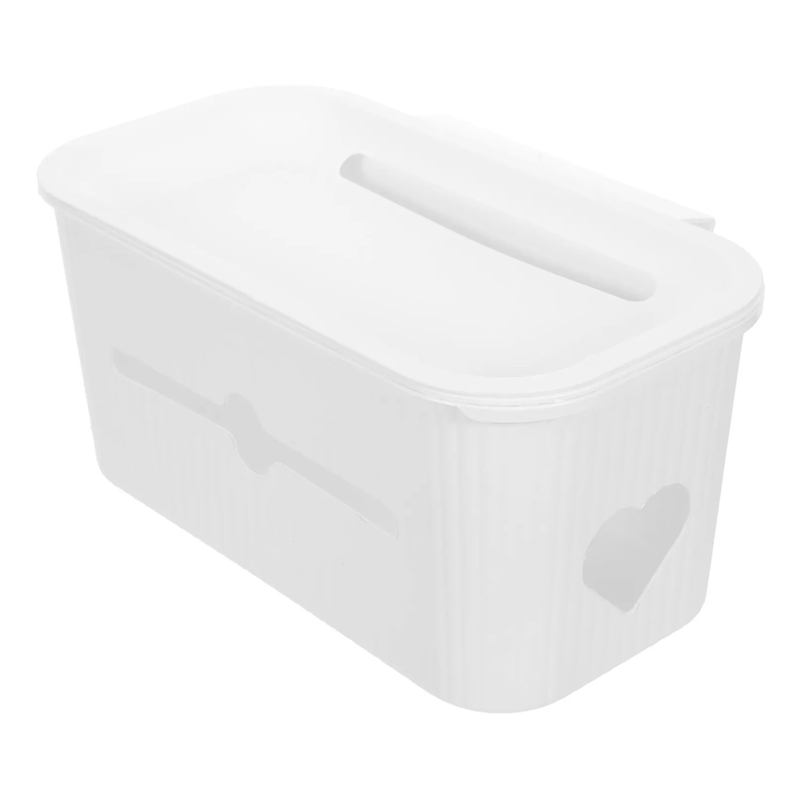Baby Crib Diaper Organizer Hanging with Lid Bedside Storage Basket Nursery Organizer for Playpen Changing Table view 4