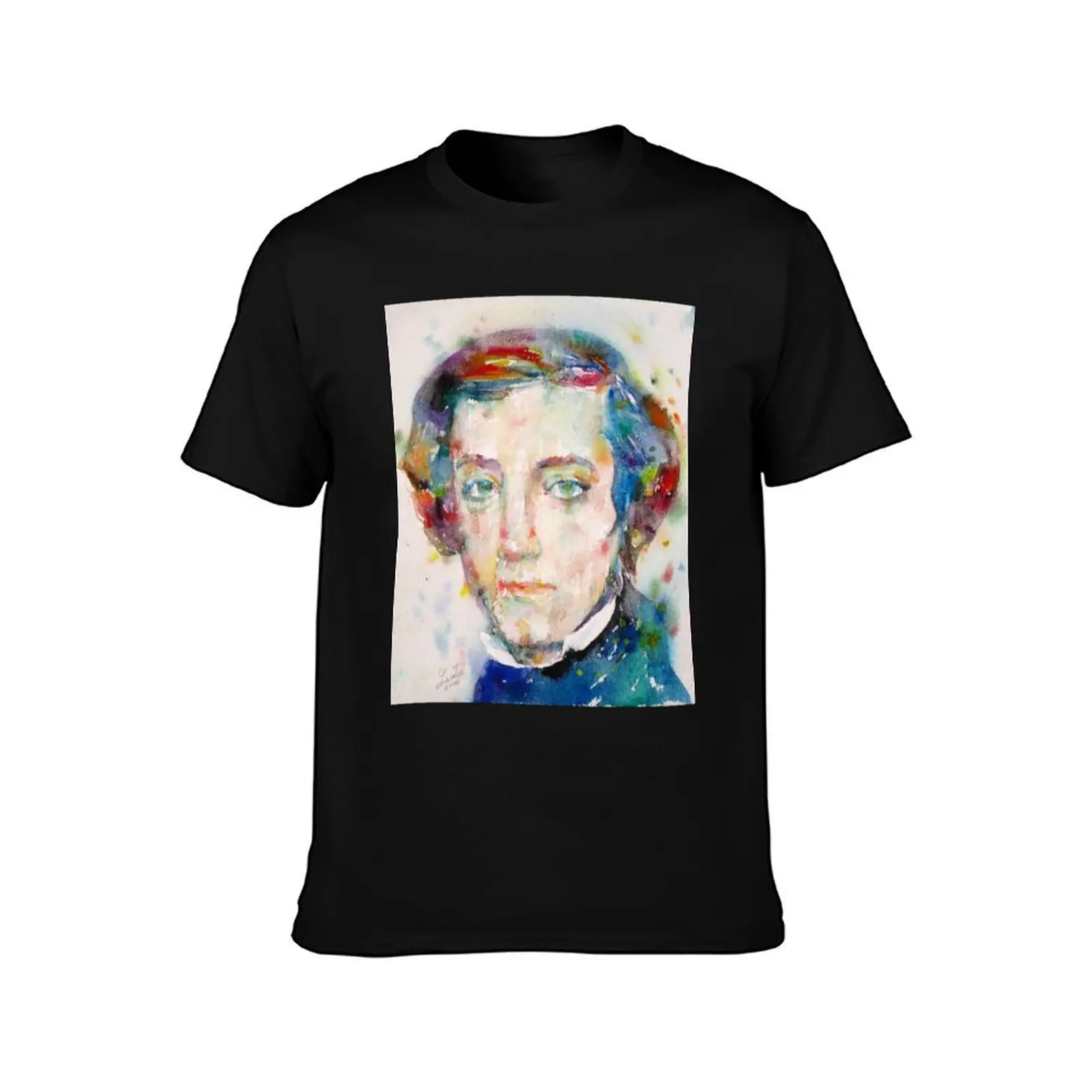 ALEXIS DE TOCQUEVILLE - watercolor portrait T-Shirt Long Lasting Casual T-Shirt