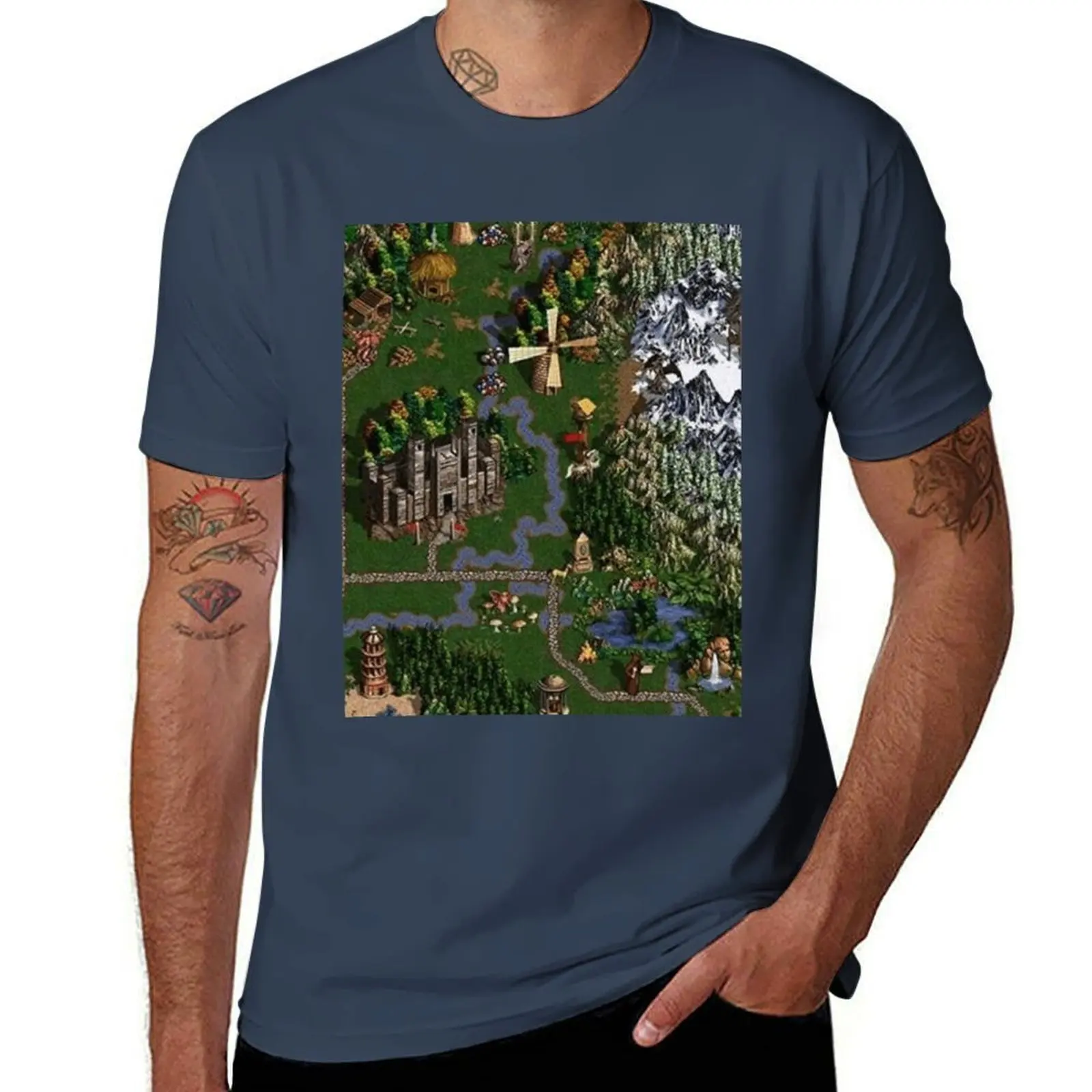 

heroes of might and magic Graphic . T-Shirt man t shirts for men t shirts for man cotton funny T-Shirt