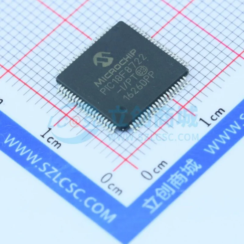 1 PCS/LOTE PIC18F8722-I/PT PIC18F8722T-I/PT PIC18F8722 TQFP-80 100% New and Original IC chip integrated circuit