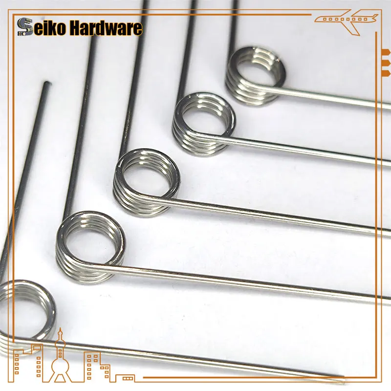 5PCS Wire diameter 0.6mm Right Rotation Spring Right Torsion Spring Return And Reset V-shaped Spring laps1/2/3/4/5lap 304SUS