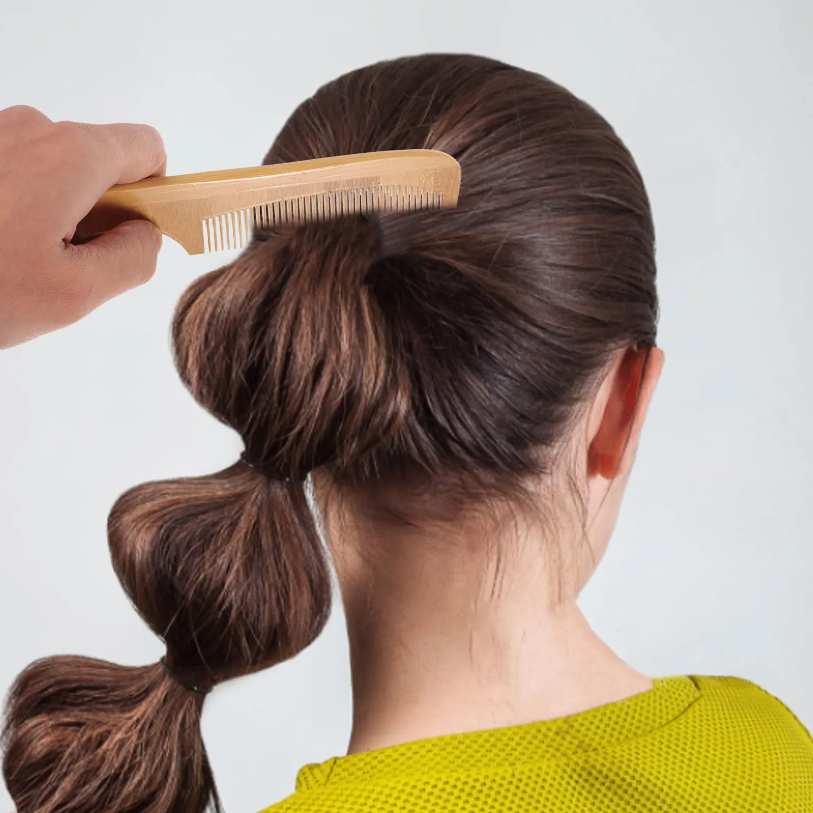 

3 Pcs Bamboo Combs Hairdressing Detangler Portable Wide Tooth Wooden Combs for Wavy Hair Styling Salon Barber Shop Use