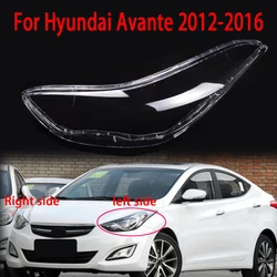 Fit  For Hyundai Avante 2012 2013 2014 2015 2016  Car Headlamp Cover Transparent Lampshade Front Headlight Lens Shell Cover