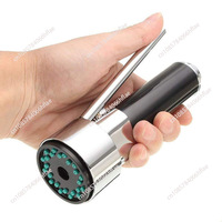 Open flat pull-out faucet nozzle kitchen spring faucet sink household telescopic splash-proof head electroplating