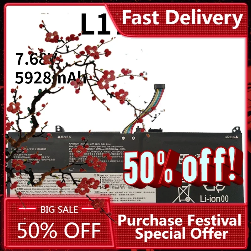 

【Fast Delivery】NewL17C4PB0 L17M4PB0 Laptop Battery For Lenovo Xiaoxin Air 14ARR 14IKBR 15ARR 15IKBR Ideapad 530s-14IKB 15IKB Yog
