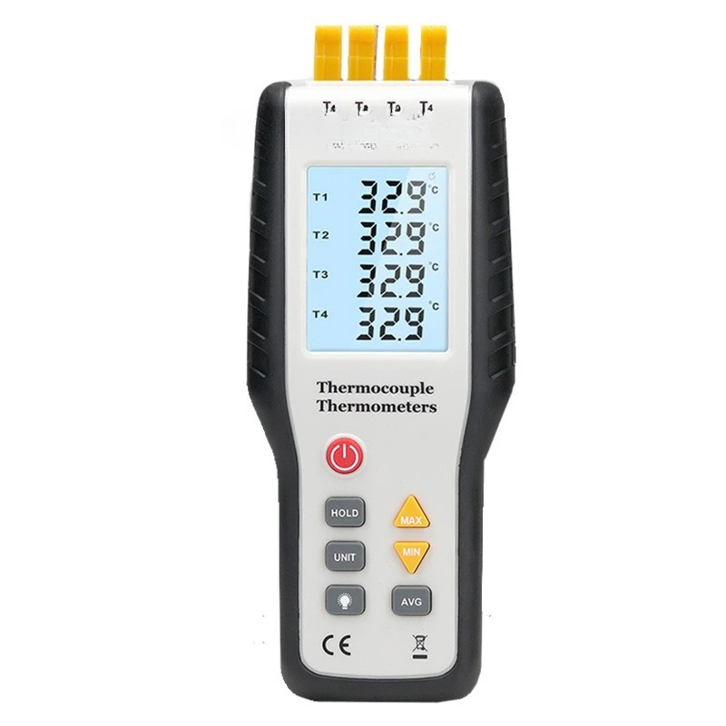 

Digital thermometer HT-9815 four-channel K-type thermocouple temperature measuring instrument water