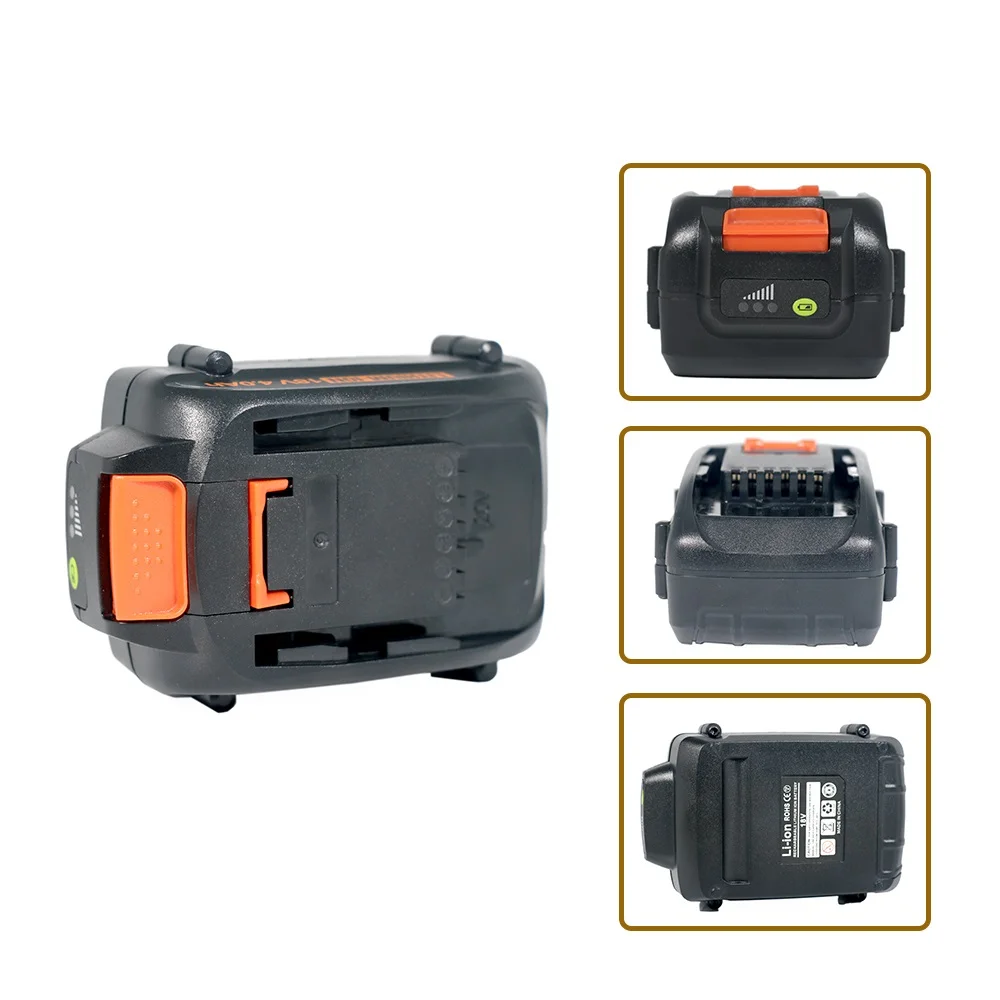 20 فولت 5/6Ah بطارية ليثيوم عرض الشحن الكهربائي ل Worx WA3512 WA3551 WA3553 WA3570 لجميع أدوات WORX الكهربائية والحديقة