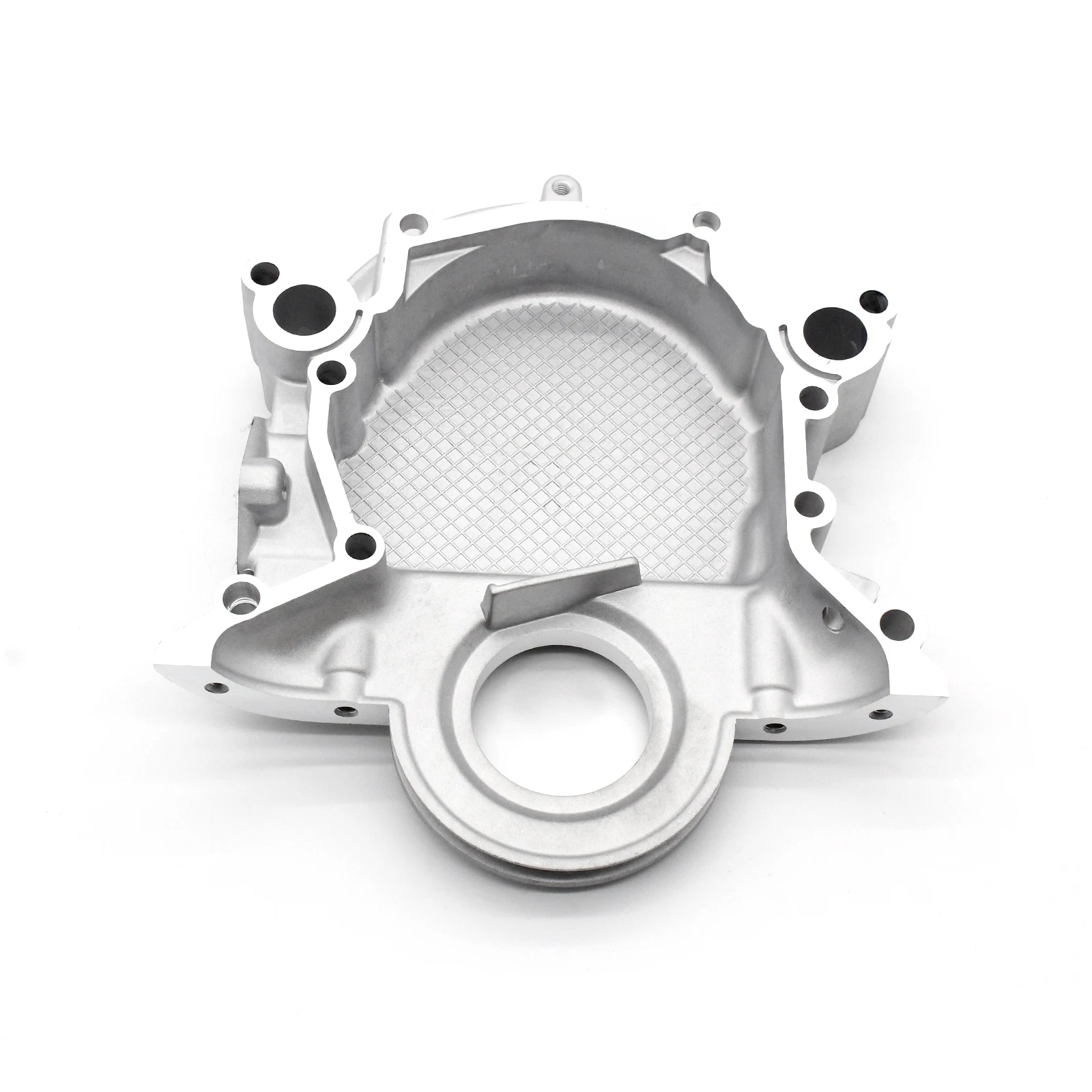 

Для Ford SB 289 302 351 Windsor 1968-80 Алюминиевая крышка цепи ГРМ Алюминиевая крышка цепи ГРМ (без Efi) Замена