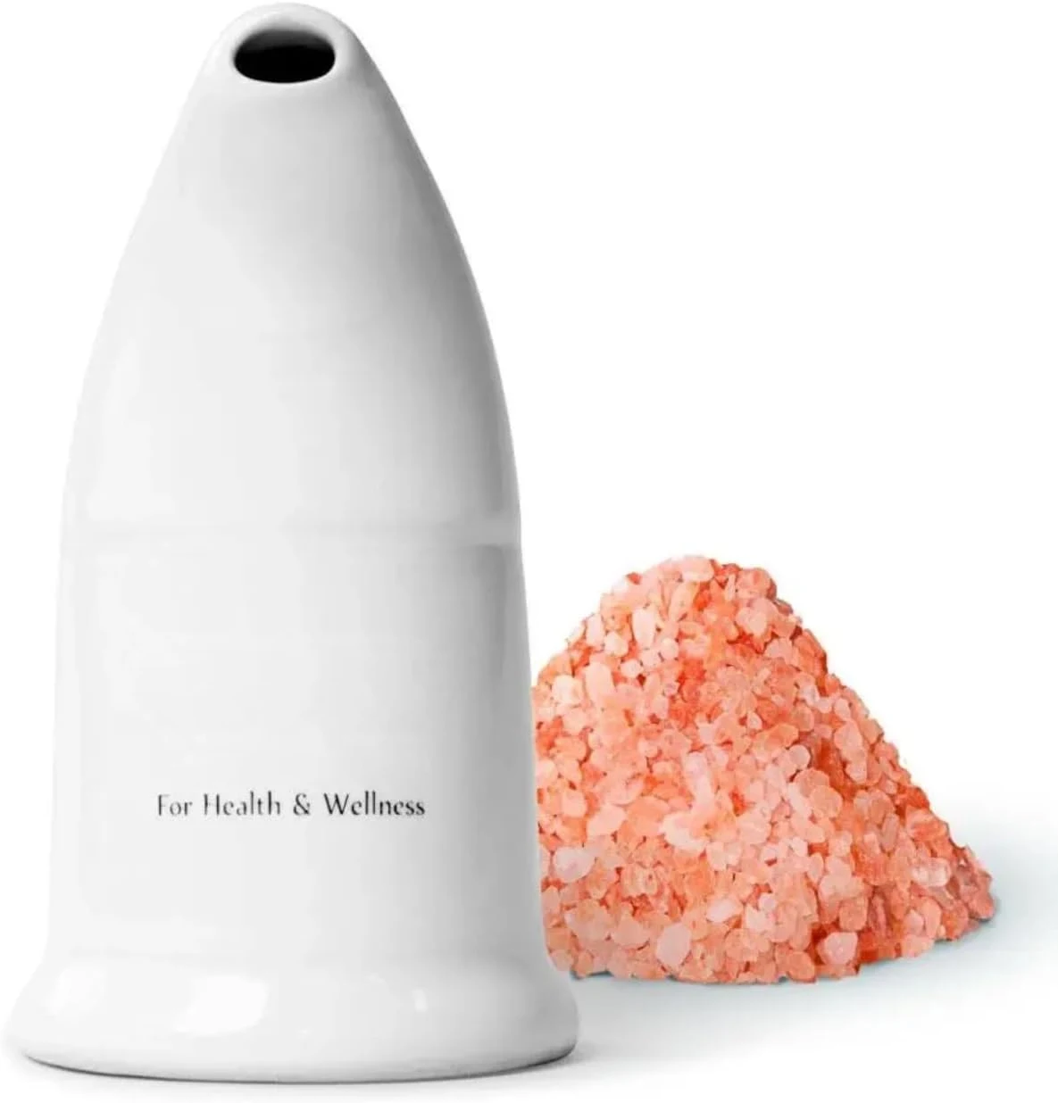 Salt Pipe Inhaler Ceramic Pink Crystal Salt for Respiratory Health Meditation and Stress Relief Boosts Immune System Respiratory