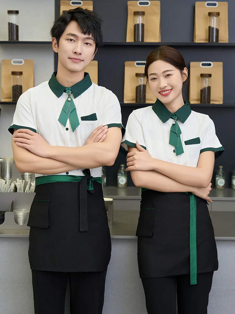 زي قميص النادل الكلاسيكي ، قميص متين ، ملابس كلاسيكية ، معطف صيفي ، مثالي للمطاعم ، وزرة فندق راقي ، قمم فردية