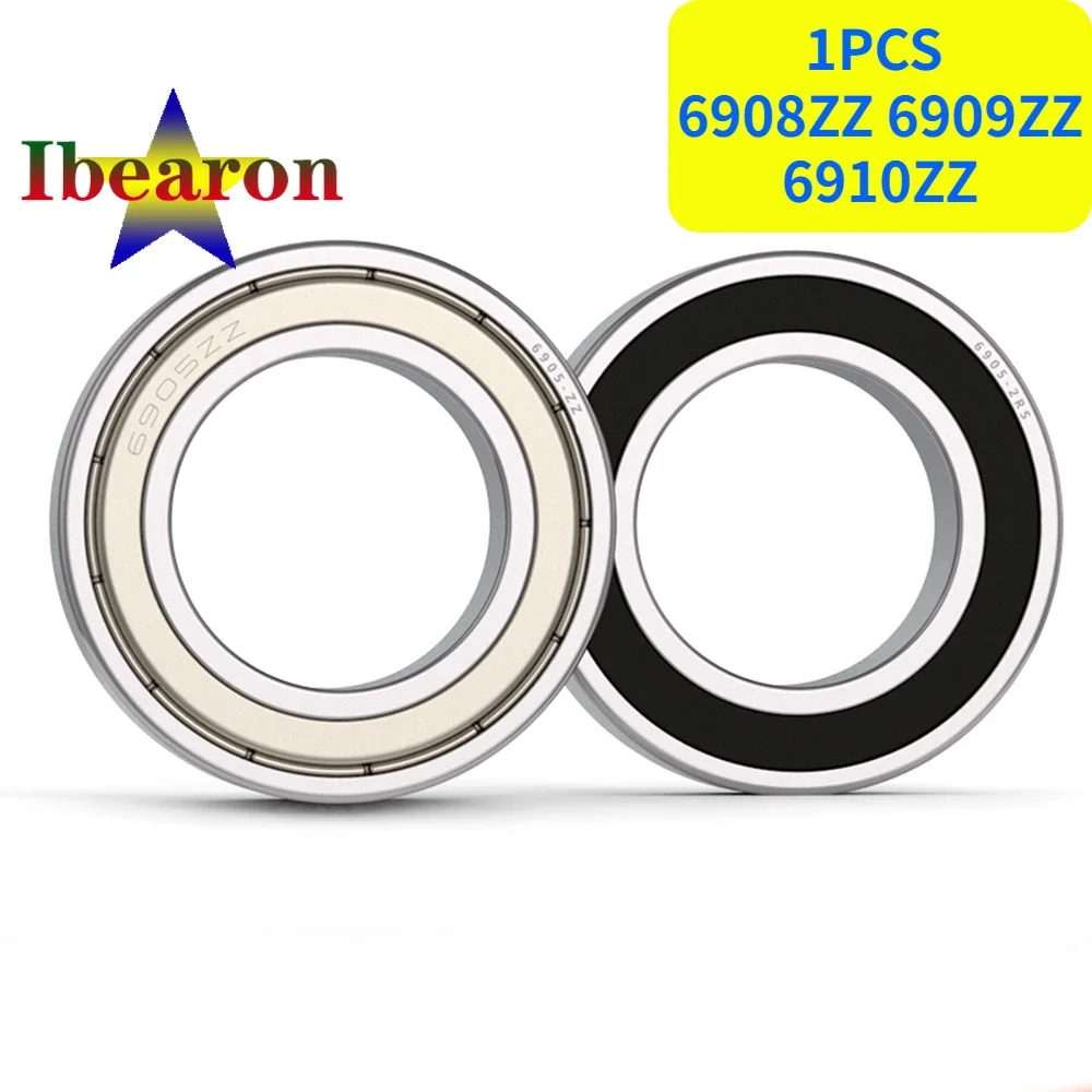 

1PCS 6908ZZ 6909ZZ 6910ZZ Thin Section Deep Groove Ball Bearings High Quality Metal Shielded Bearing Bearing Steel