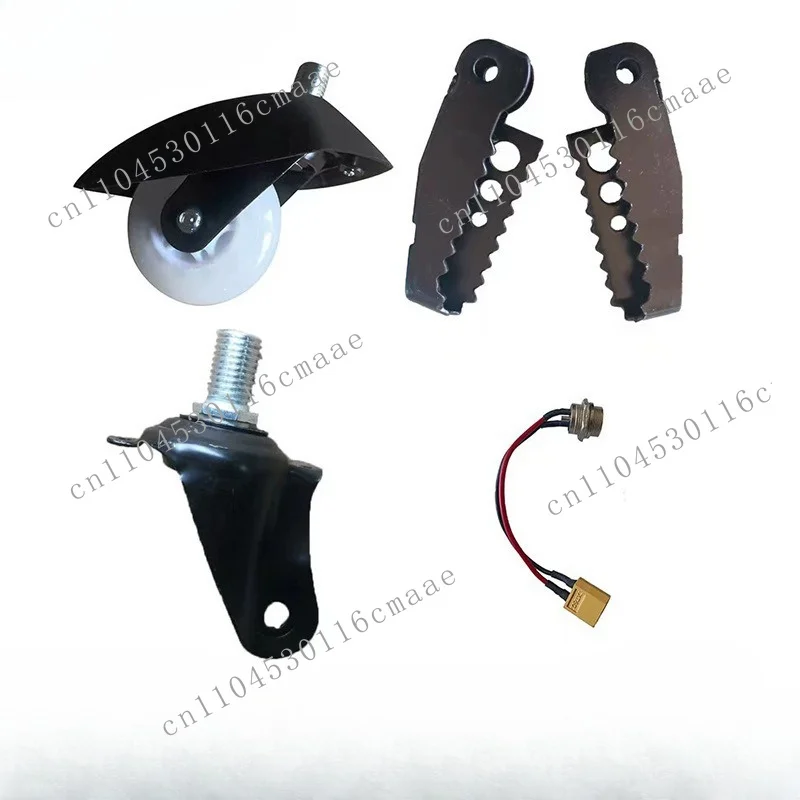 Three-wheel drift car charging wire wheel fork pedal electric iron  PU flash wheel universal frame seat cushion accessories
