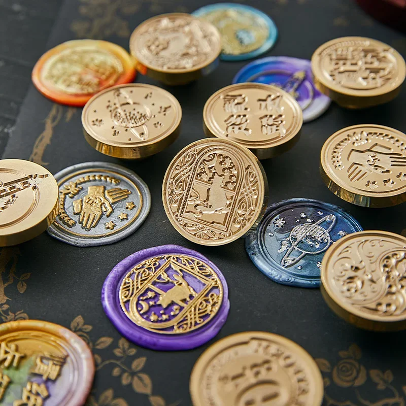 Jellyfish Starfish Butterfly Star Cat Snowflake Deer Dragonfly Unicorn Wax Seal Brass Stamp Head Sealing Stamp Head Can Custom