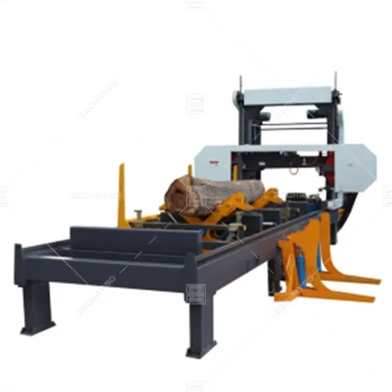 【specialized】Wood Portable Band Saw Horizontal Sawmill Equipment With 14hp Engine