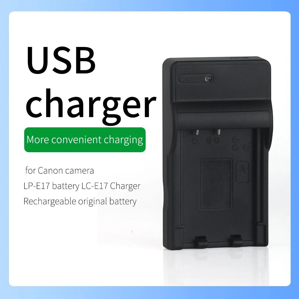 LP-E17 LPE17 Battery LC-E17E Charger Canon SLR Camera EOS M6 200D Mark II EOS Rebel T6i T6s T7i T8i SL3 SL2 Kiss X8i X9i X10 X9