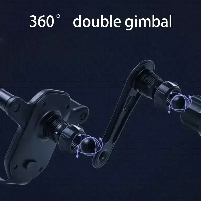 360 °   تنفيس الهواء حامل هاتف السيارة الجاذبية قفل الهاتف جبل تعديل مرن حامل هاتف السيارات العالمي لمدة 4-7 بوصة