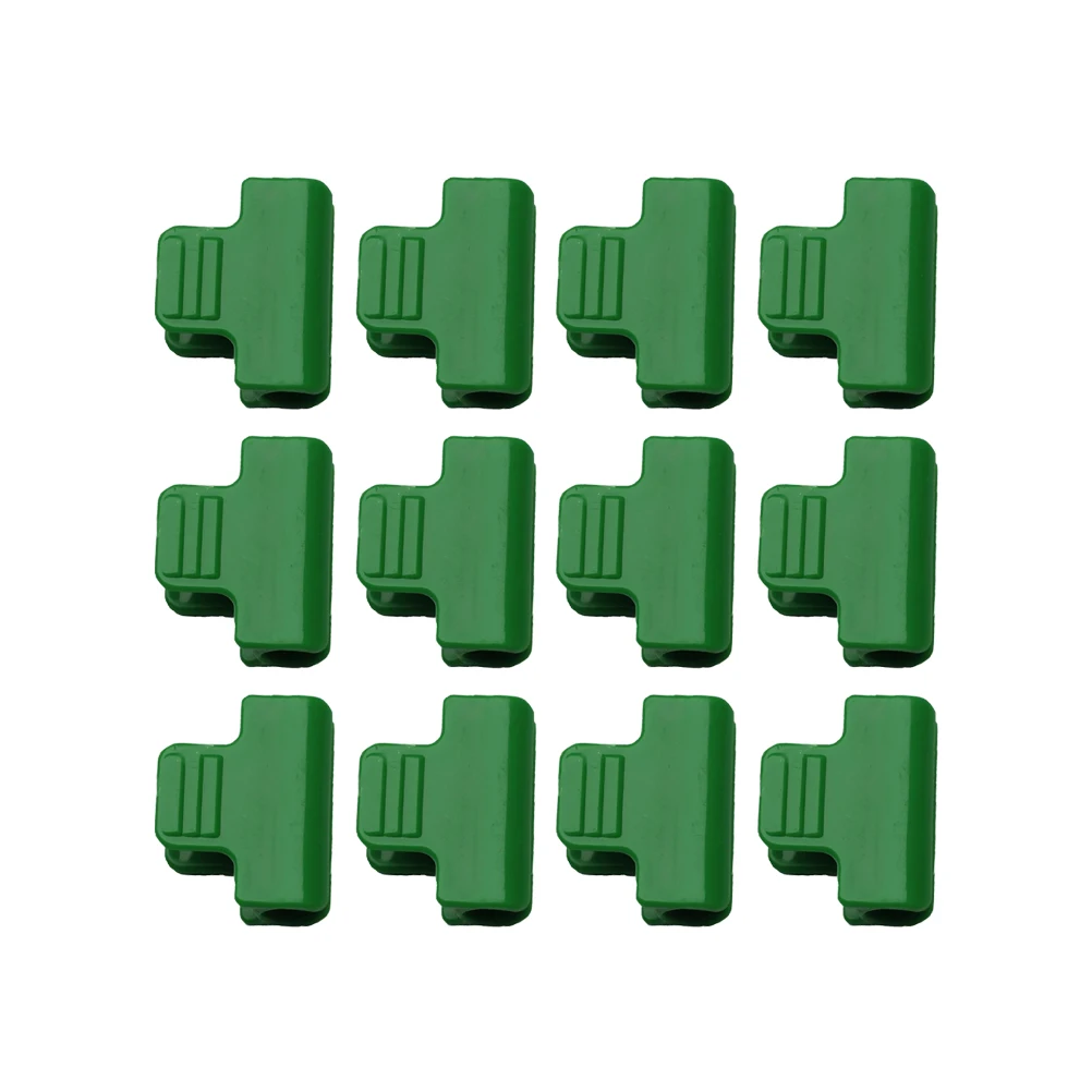 

20pcs Garden Clips Plastic Pipe Greenhouse Tunnel Frame Embossed Card Tear Resistant Grip Strength
