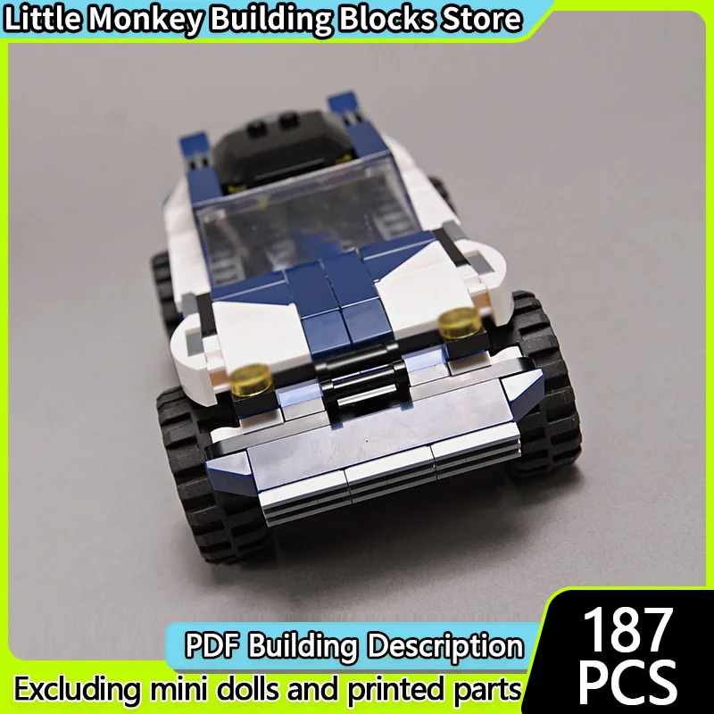 

Speed Racing Car Model MOC Building Bricks Classic Fast Chaser Truck Modular Technology Children Holiday Gifts Assemble Toy Suit