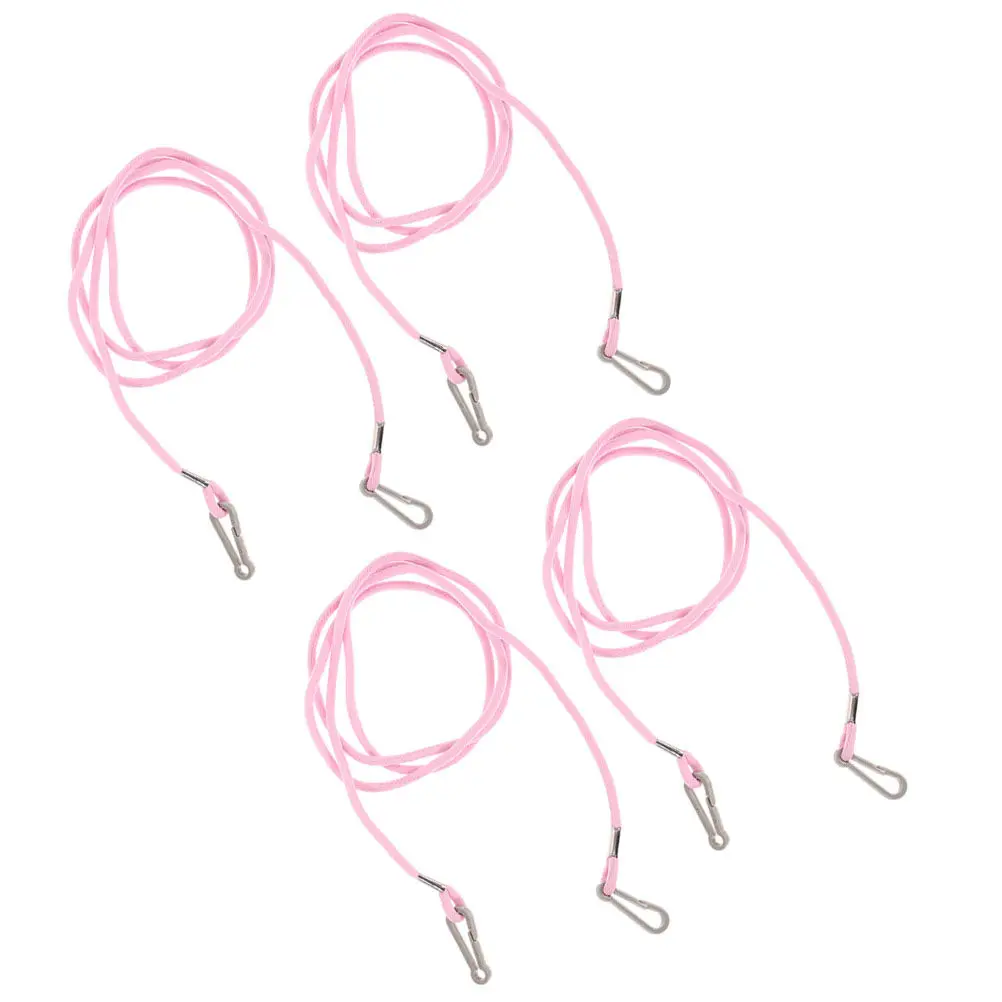 

4Pcs Winter Glove Lanyard Anti-Lost Mitten Strap Ergonomic Design Wear-Resistant Nylon Portable Gloves Holder for Skiing