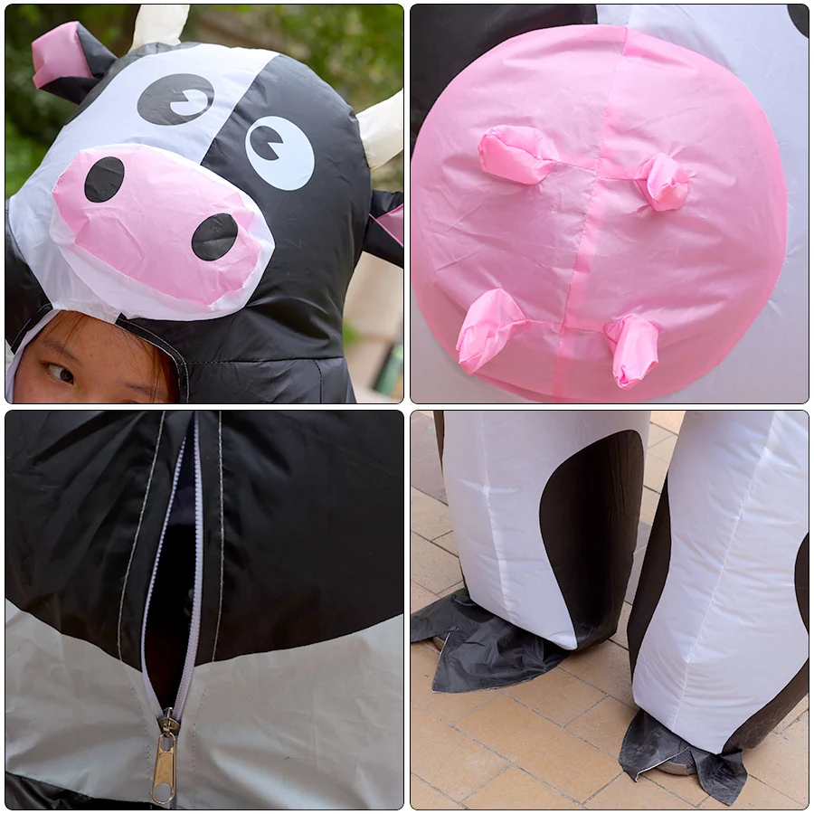 لطيف الأطفال والكبار كوس البقرة نفخ دعوى السمين نفخ دمية دعوى الوالدين والطفل أداء الحفلات مطابقة وتتسابق ﻿