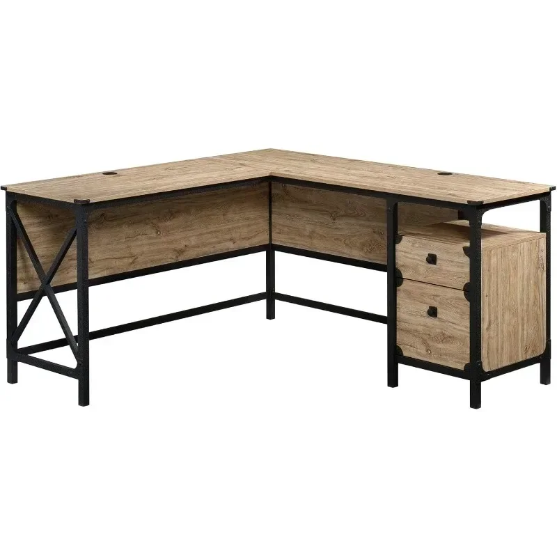 Steel River L-Shaped Desk, Suitable for Home Office and Student Work, Extra Large Space, Easy To Assemble Office Desks