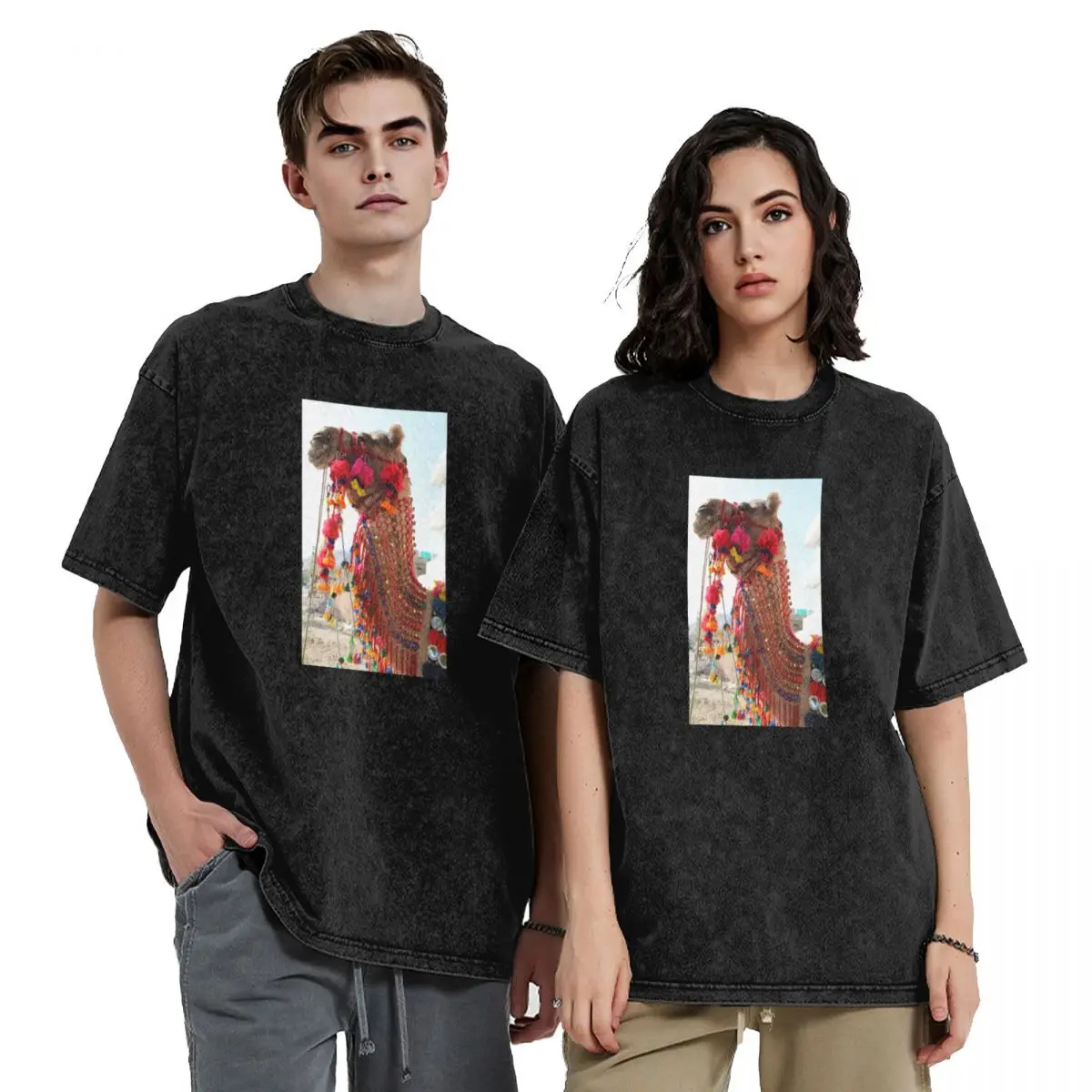

Bittu the Camel with Camel Swag T-Shirt essential t shirt custom shirt summer tops Men's t-shirts