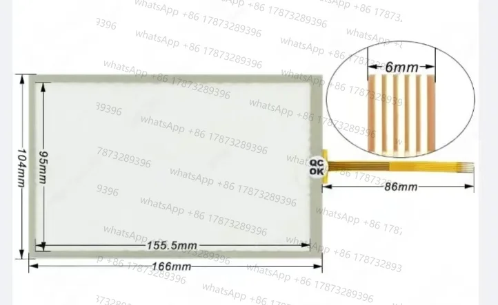 

5WC0703MB7 FPT5W7IN02 Touch Screen Panel Glass Digitizer 5WC0703MB7 FPT5W7IN02 Touchscreen Panel Glass for Repair