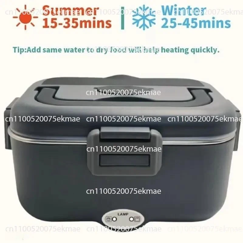 Double Liner 304 Stainless Steel Electric Lunch Box Water-free Plug-in Heating Electric Lunch Box Insulation