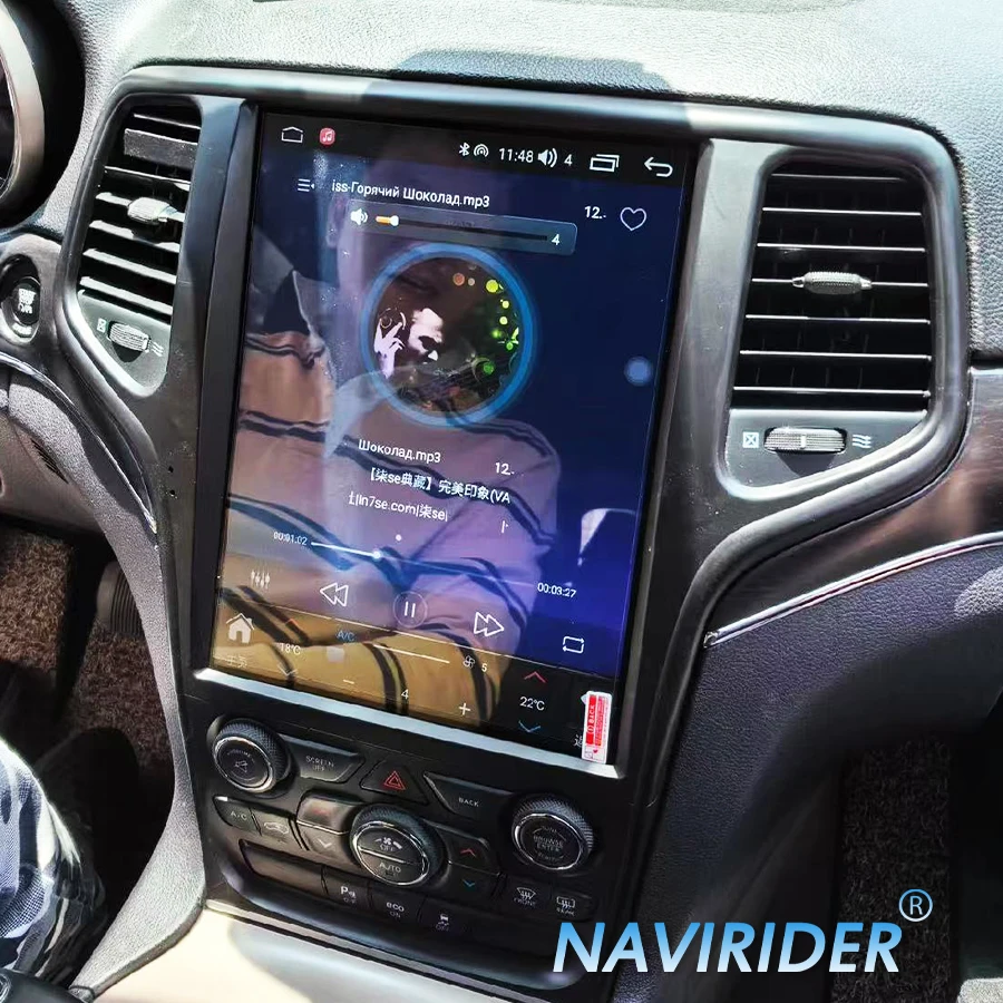 

Для Jeep Grand Cherokee 2013-2018 Android 15, сенсорный экран, автомобильный радиоприемник, мультимедийный плеер, GPS-навигация, головное устройство Carplay 12,8 дюйма