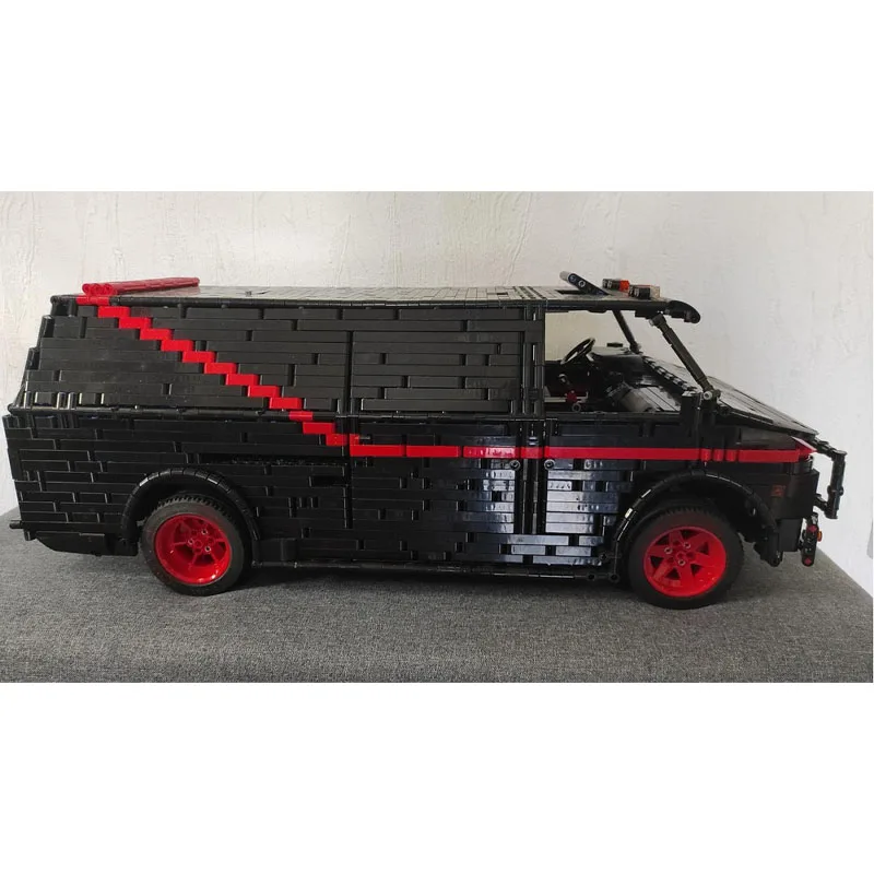 MOC-110669 Black 90's Classic Van Building Block Model • 5168 Parts MOC Creative Boy Kids Christmas Building Block Toy Gift