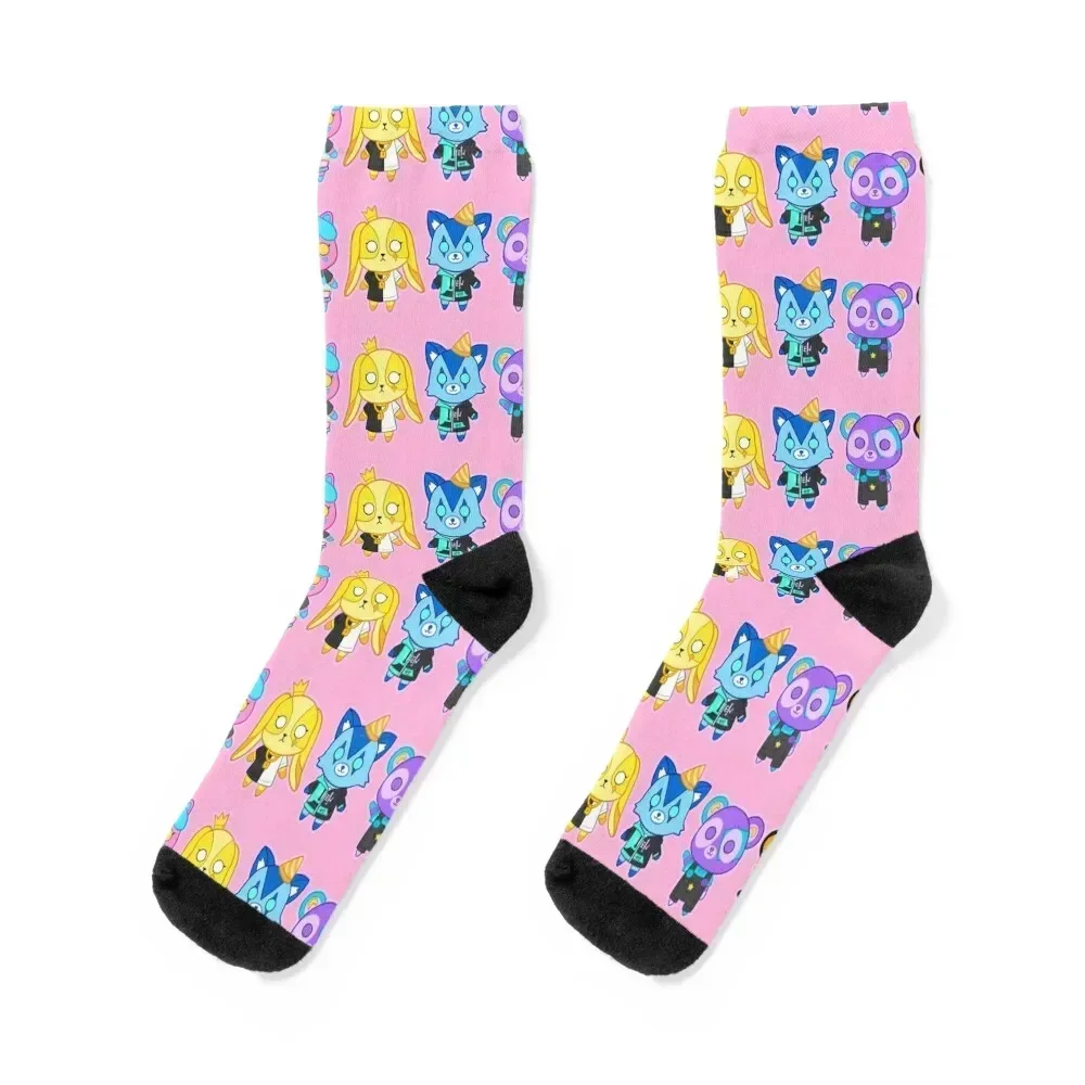 

Krew Plushies Socks kids short winter thermal new year Socks Men's Women's