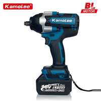 Kamolee 1800 N.M High Torque 6.0Ah 6000mAh Brushless Electric Impact Wrench 1/2 In Lithium-Ion Battery For Makita 18V Battery