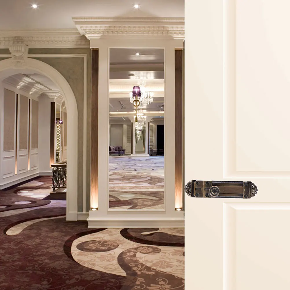 

Retro Vintage Zinc Alloy Slide Door Bolt Barrel Latch Gate Security Locks Heavy Duty for Sliding Doors Bathroom Bathroom Kitchen