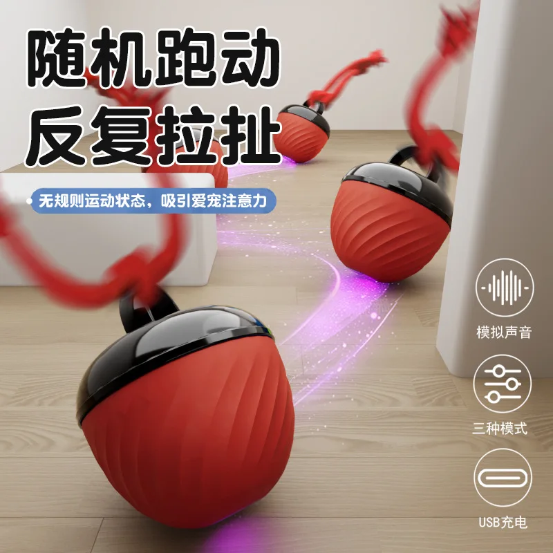 Pelota eléctrica automática para perros y gatos – Juego en solitario - imagen 3