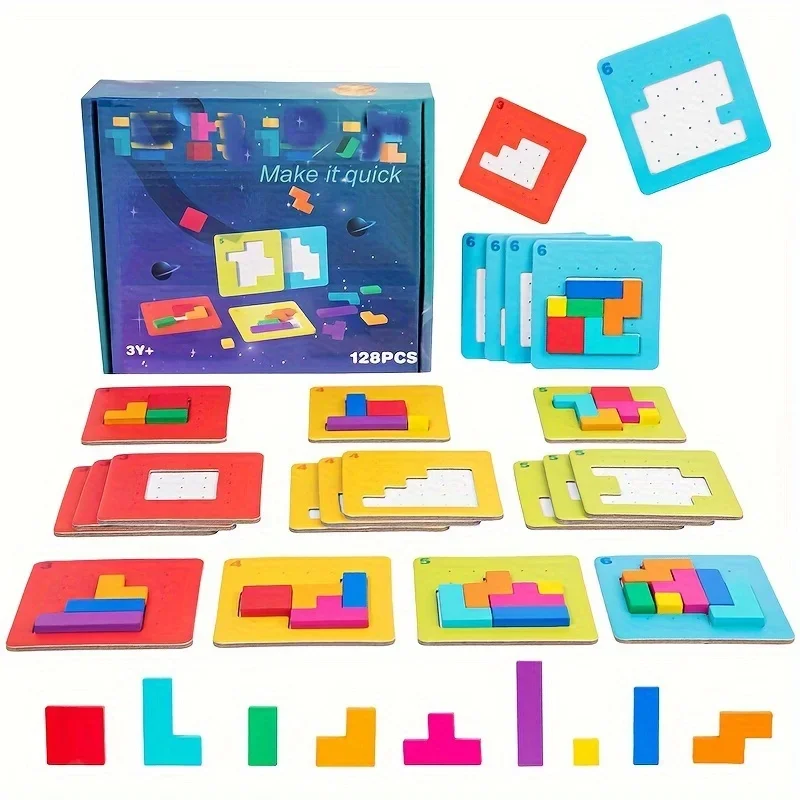 

1 Sets Colorful Game Brain Teaser for Kids for Mind Exercise Children Toys Gift Challenge for Two Players