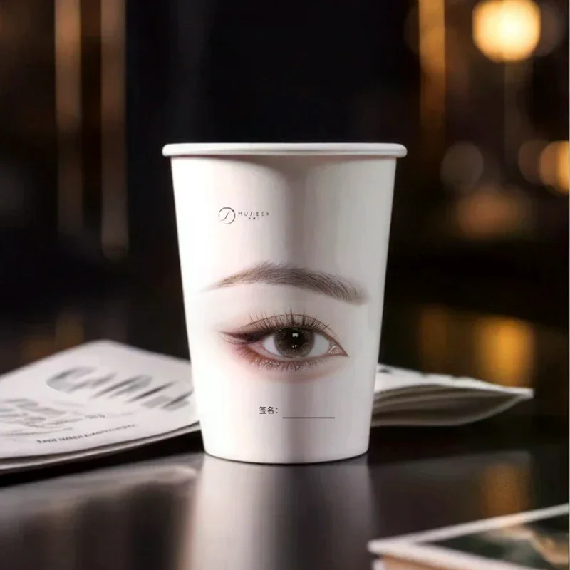 20Pcs Disposable Beauty Eyelash Practice Paper Cup Eyelash Extension Practice Beginner Lashes Training Paper Cups Versatile