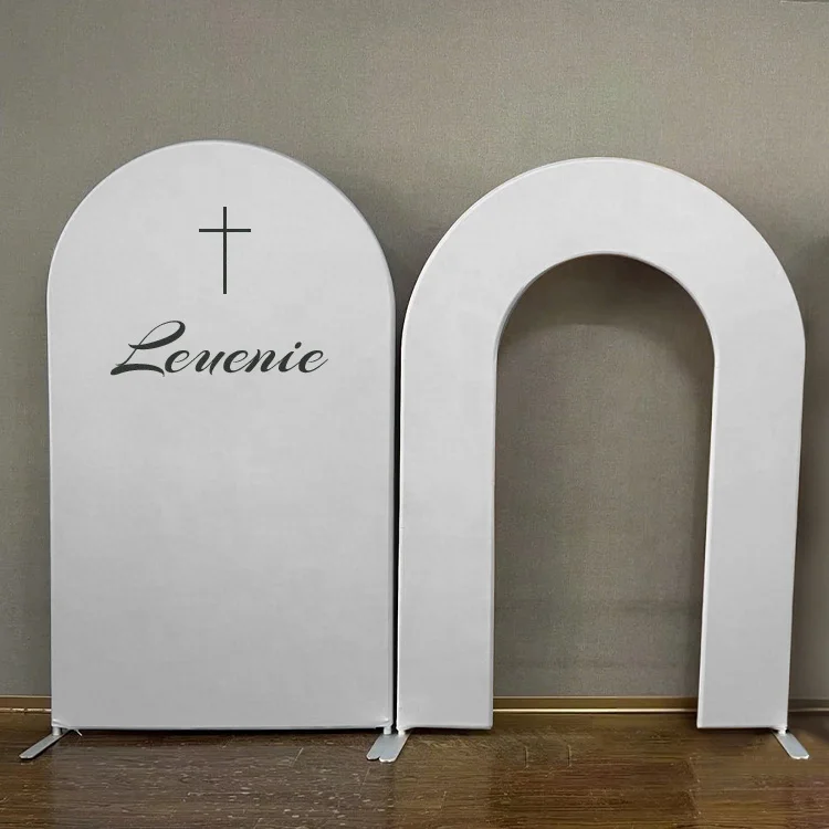 Customized Elegant Modern One-Piece Aluminum Party Arch Stylish Weddings Events Backdrop Fashionable Simple Design Props Display