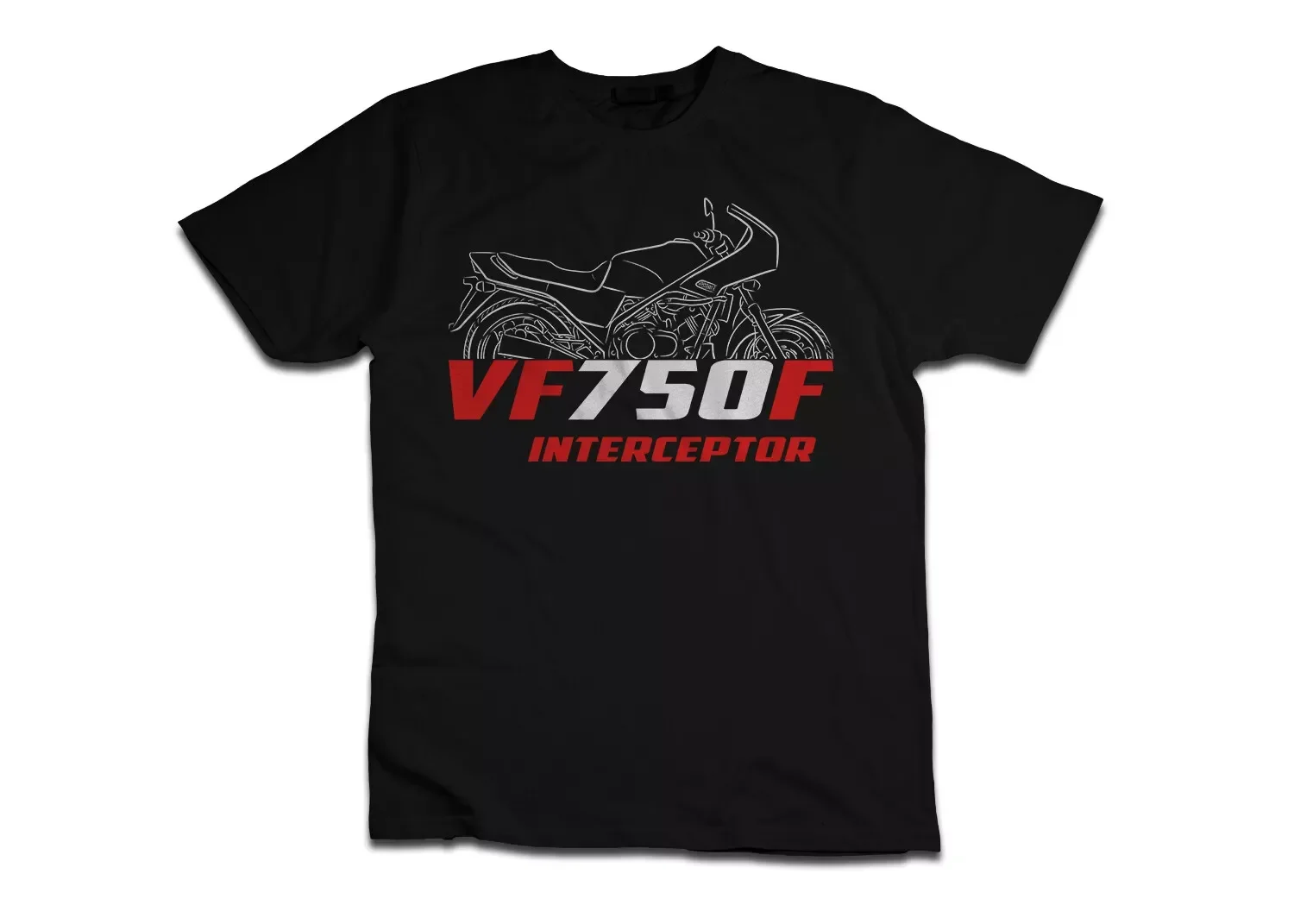

VF750F Interceptor 1983-1985 Motorcycle T shirt Graphic Casual Summer Short Sleeves 100% Cotton Cool Tee