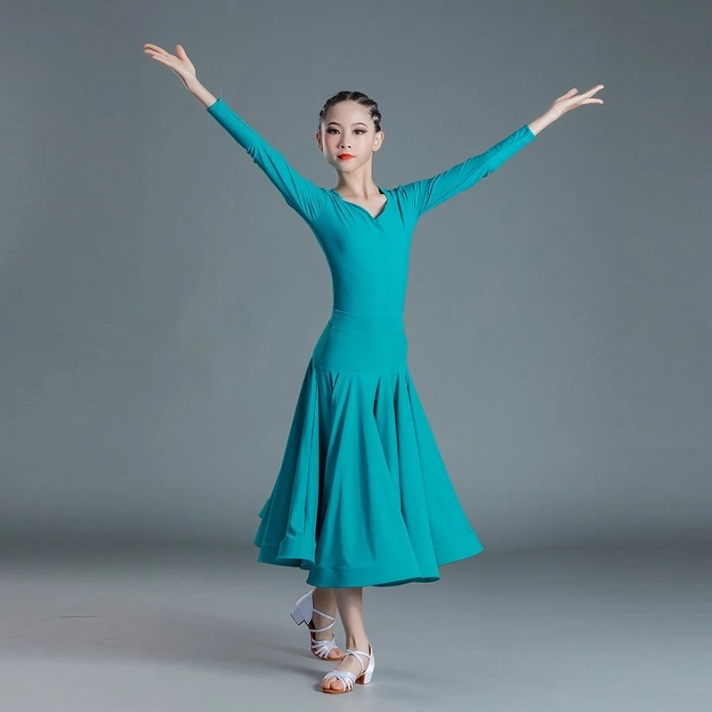

High quality Modern dance performance new adult and children's competition costumes ballroom dance skirts women's cha-cha dance