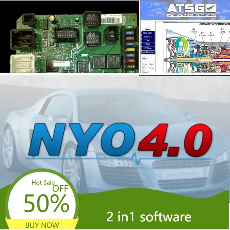 

Программное обеспечение для ремонта автомобильных данных NYO 4 2017: полная база данных (подушки безопасности, автомагнитолы, приборные панели, иммобилайзеры, навигация) + ATSG 2017 для автоматических трансмиссий